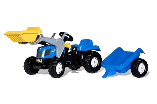 New Holland Pedal Tractor with Trailer & Front Loader | RollyKid