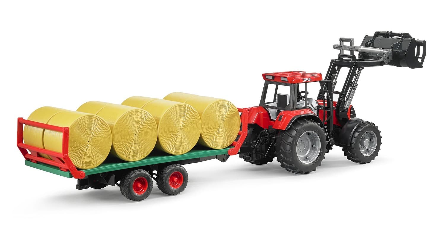 Bruder Bale Transport Trailer with 8 Bales | Farm Toys for Kids 3+