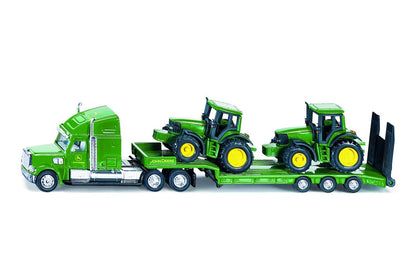 Siku Low Loader with 2 John Deere Tractors | High-Quality Scale Toy for Young Farmers