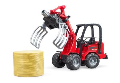 Bruder Schäffer Mini Loader with Bale Gripper – Farm Toys for Ages 3+