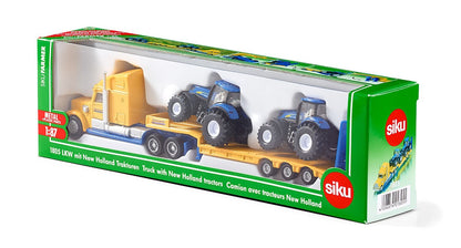 Siku 1:87 US Truck with New Holland Tractors | Midlands Farm Toy Shop